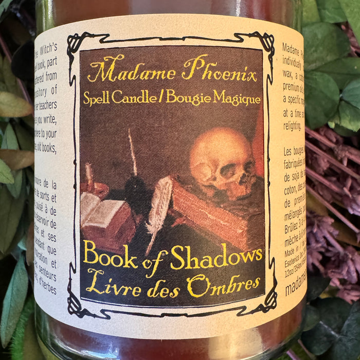 Book of Shadows Candle