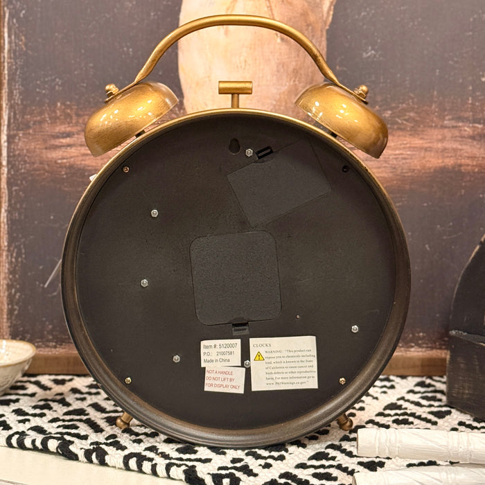 Brass Tabletop Gear Clock