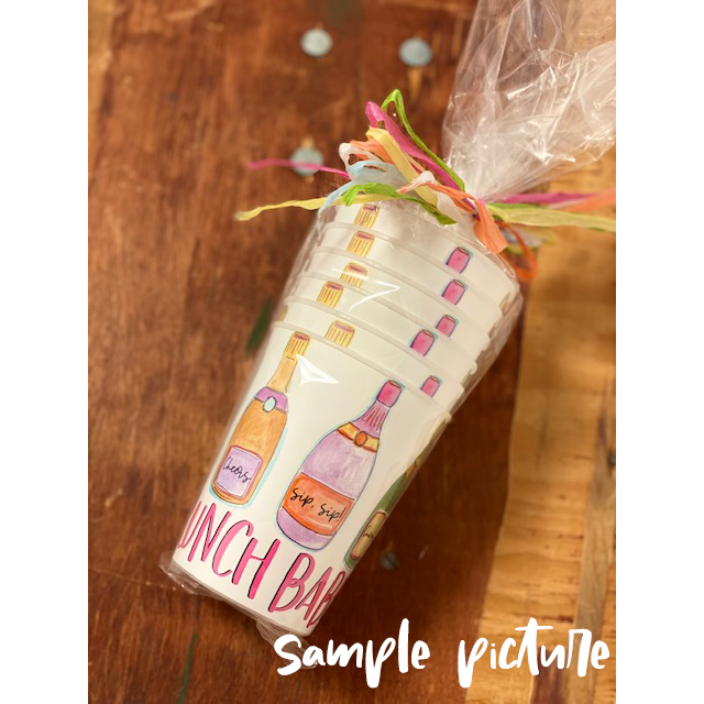 Brunch Babes Reusable Party Cups, great gifts & friend time
