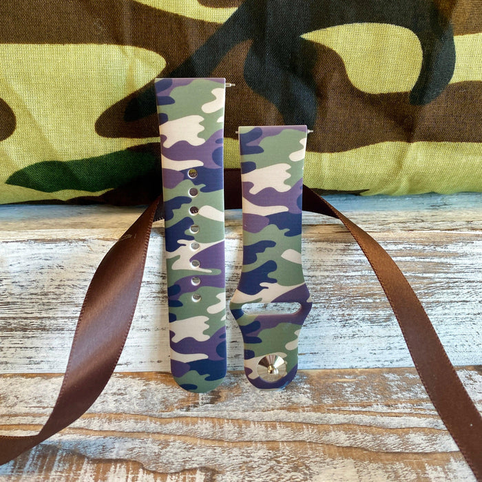 Camouflage Print Silicone Band For Samsung Watch - Fancy Bands