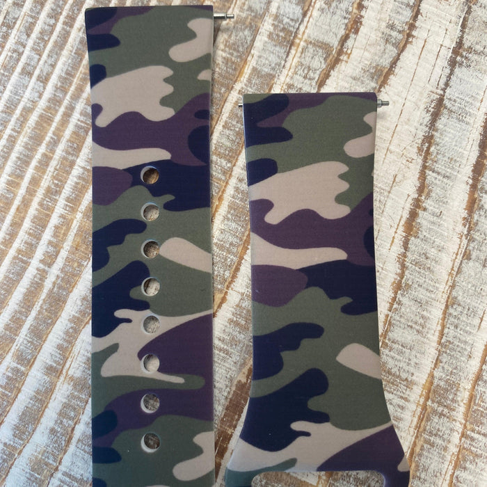Camouflage Print Silicone Band For Samsung Watch - Fancy Bands