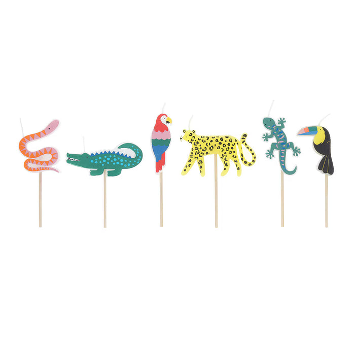 Meri Meri - Candle - Jungle Jamboree - 6 Designs