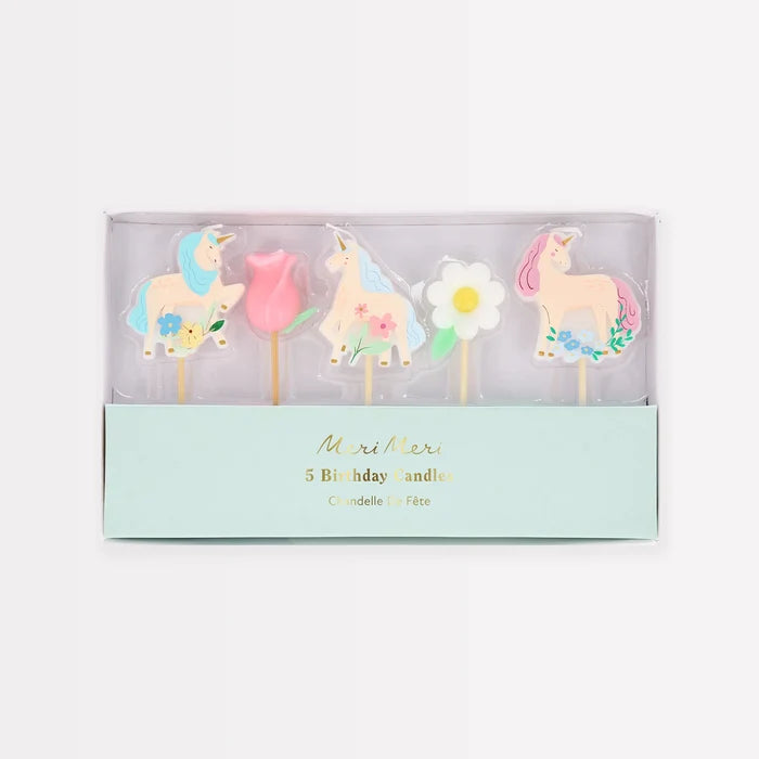 Meri Meri - Candles - Meadow Unicorns