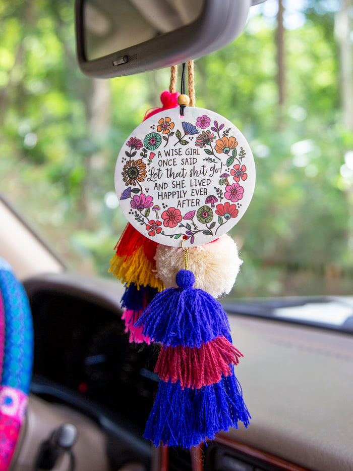 Car Air Freshener - A Wise Girl Once Said-view 1