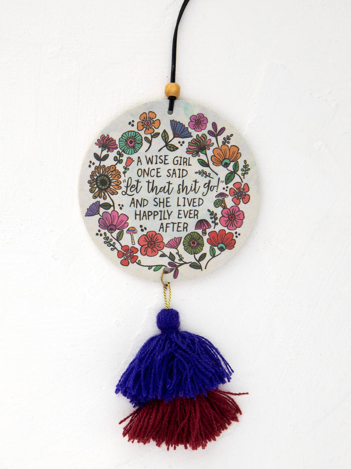 Car Air Freshener - A Wise Girl Once Said-view 2