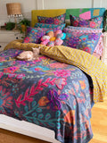 Catalina Cotton Duvet Cover - Midnight Garden-view 1
