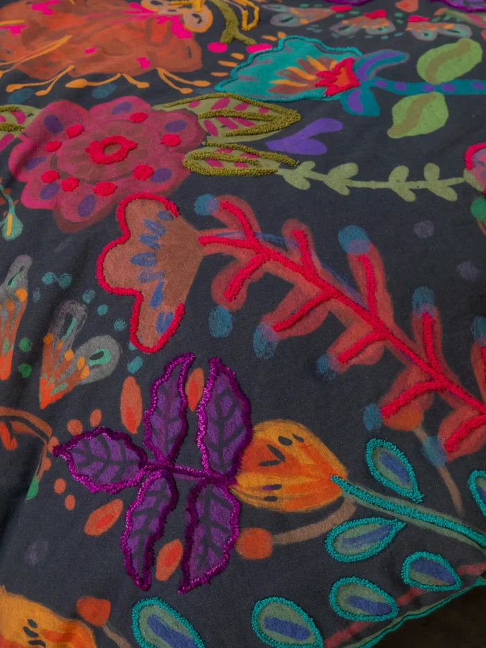 Catalina Cotton Shams, Set of 2 - Midnight Garden-view 3