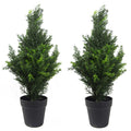 Cedar Cypress Topiary Tree Artificial 60cm Plant-0
