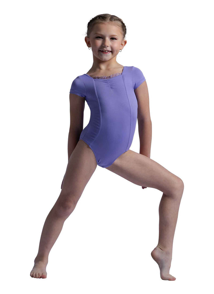 Children’s Lainey Ruffle Cap Sleeve Leotard