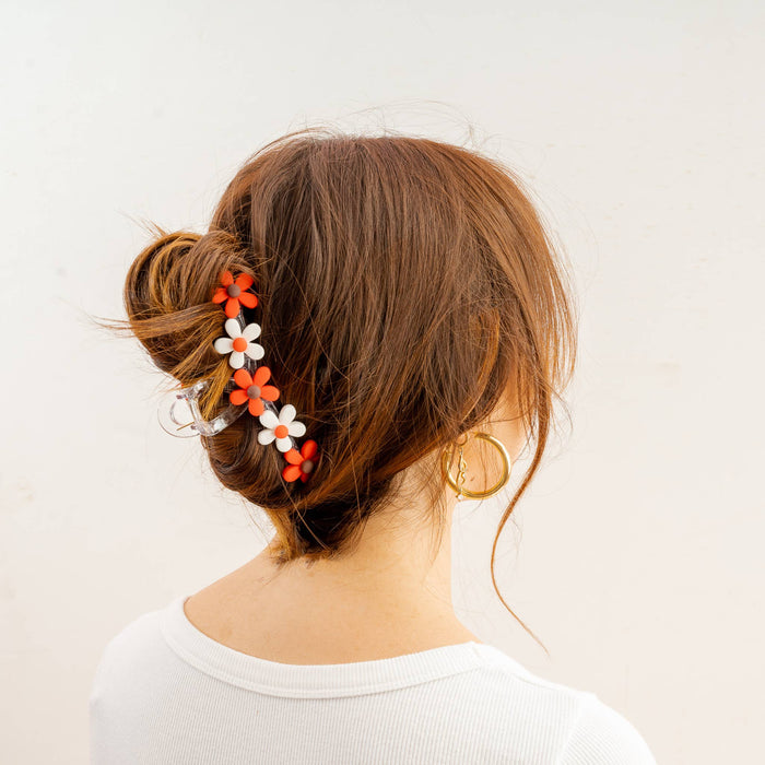 Claw Clip-Daisy Red
