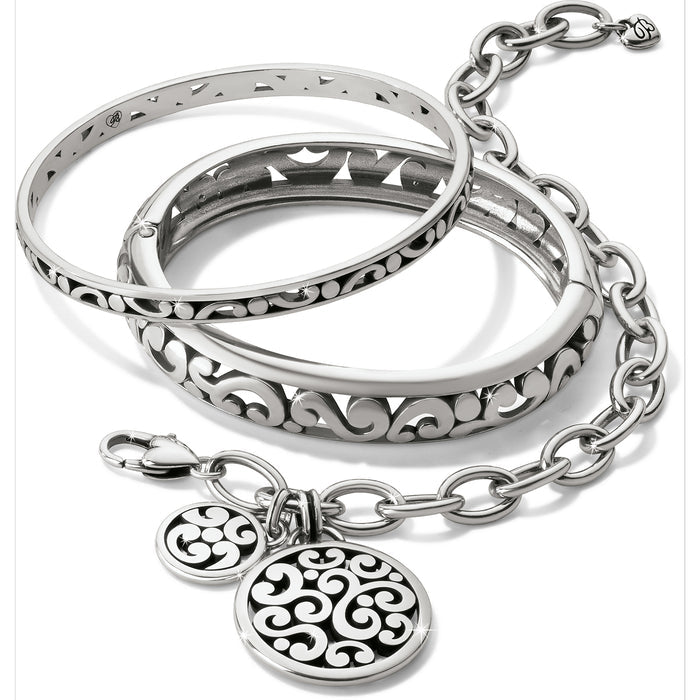 Contempo Medallion Link Bracelet - Silver
