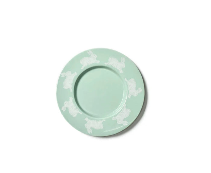 Cotton Colors Speckled Rabbit Rimmed Salad Plate