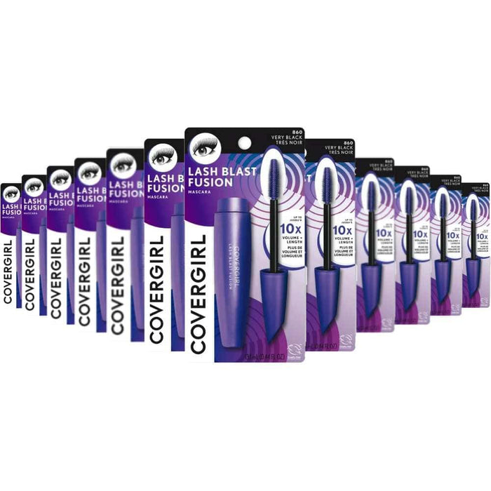Covergirl - LashBlast Fusion Mascara, Very Black [860]  - 0.44 Oz - 24 Pack