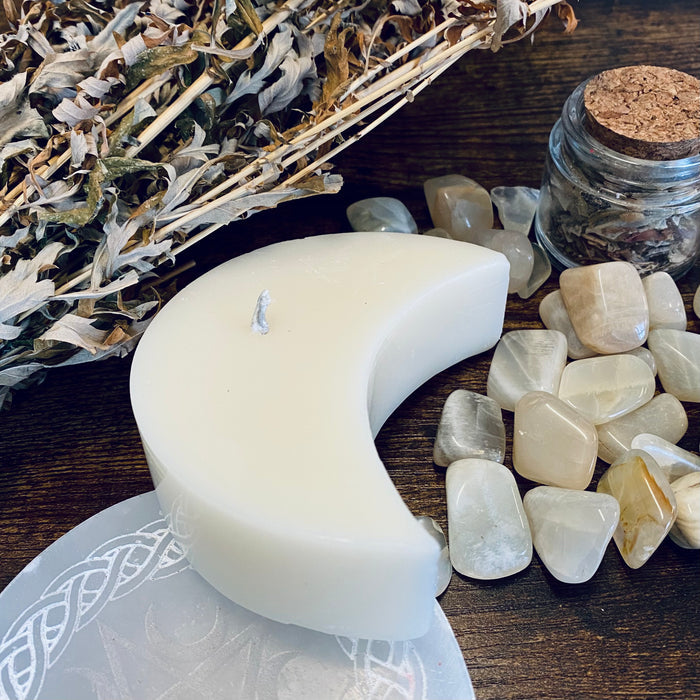 Crescent Moon Shaped Altar Candle