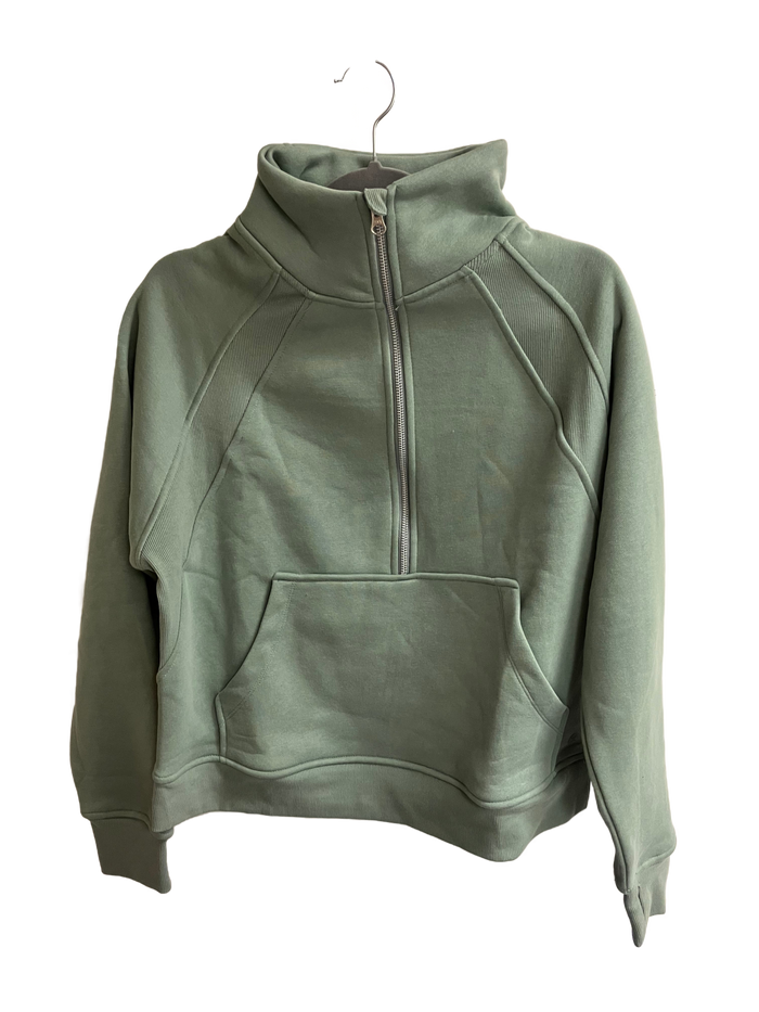 DANSKIN | 3/4Zip Pullover Top | Mint