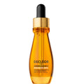 Decléor Green Mandarin Aromessence Glow Serum 15ml in a clear glass bottle with a pump dispenser, fresh and vibrant appearance.