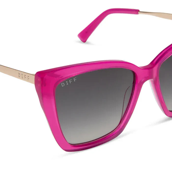 DIFF Eyewear Becky II Bright Tulip Cat Eye Polarized Sunglasses
