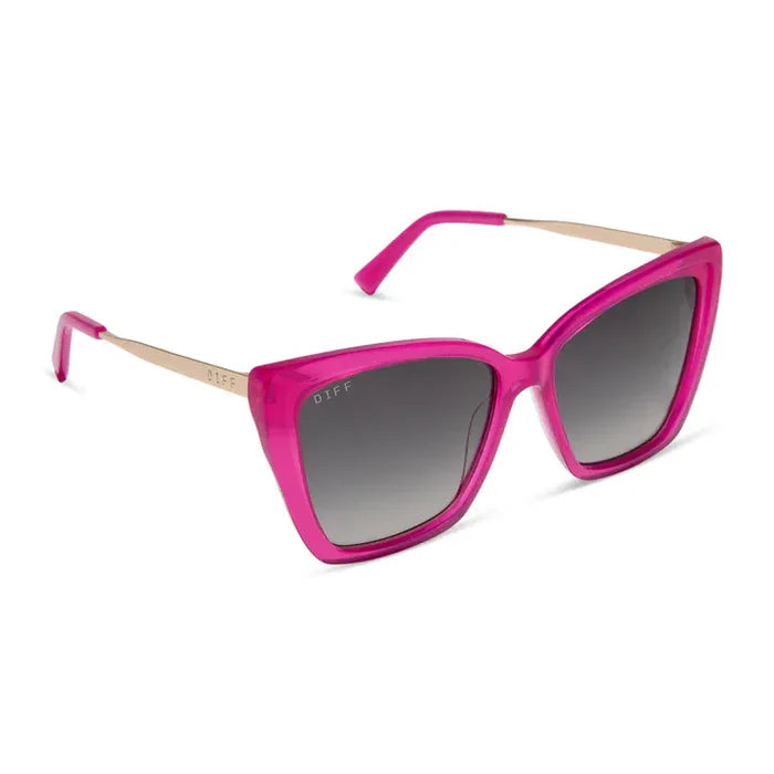DIFF Eyewear Becky II Bright Tulip Cat Eye Polarized Sunglasses