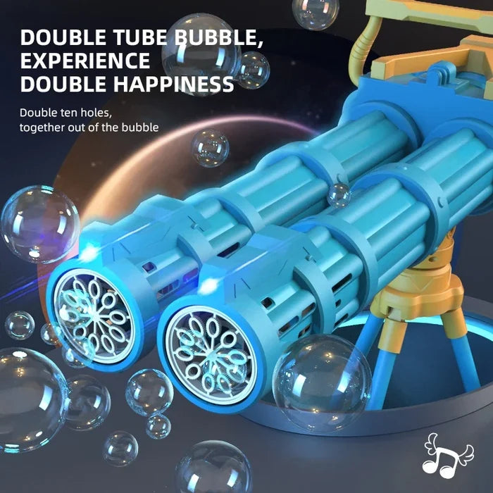 Double-Tube Rocket Bubble Gun