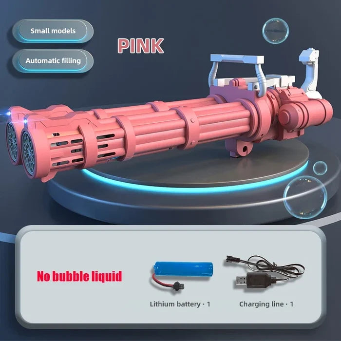 Double-Tube Rocket Bubble Gun
