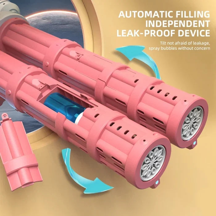 Double-Tube Rocket Bubble Gun