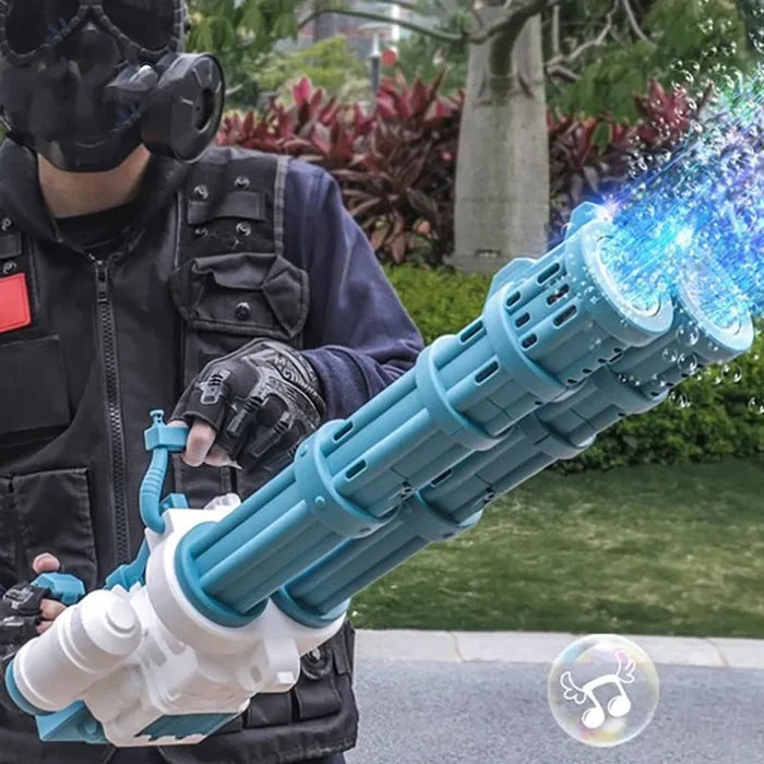 Double-Tube Rocket Bubble Gun