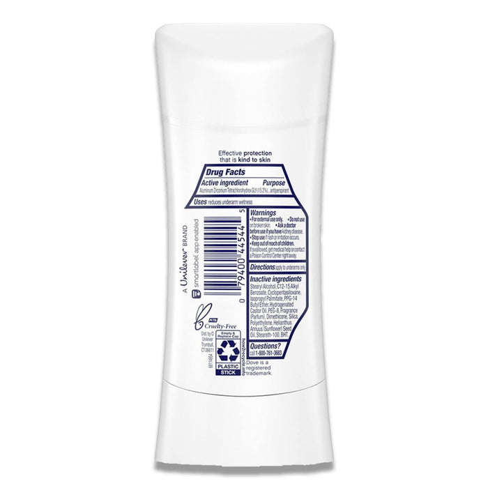 Dove - Advanced Care Antiperspirant Deodorant Stick for Women Original Clean - 2.6 Oz - 12 Pack