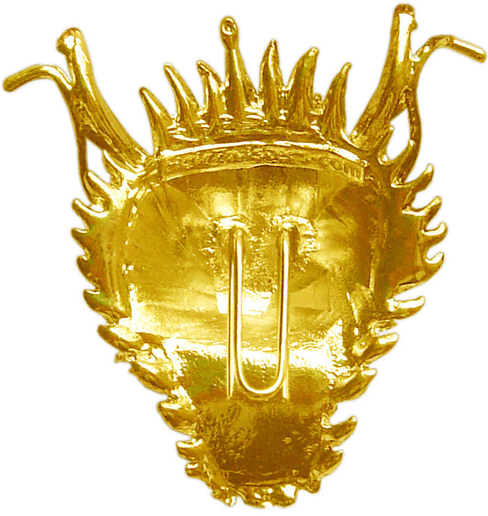 Dragon Hair Hook - Gold Ponytail Holder for Women back view