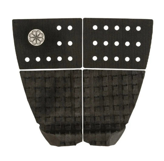 Octopus Dylan Graves II surf traction pad in black with arch bar