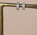 E1730S Silver Earrings-Cleo Huggies