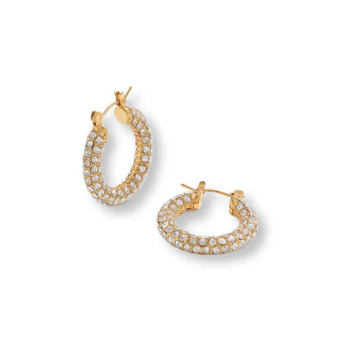 Earrings-Disco Baby Hoops