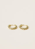 Earrings-Small Gold Ball Hoop