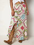 Elaina Maxi Skirt - Pink Handkerchief-view 1