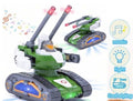 Electric Tank Toy With Light Music Colourful Led Music Mechanical 360 Rotating