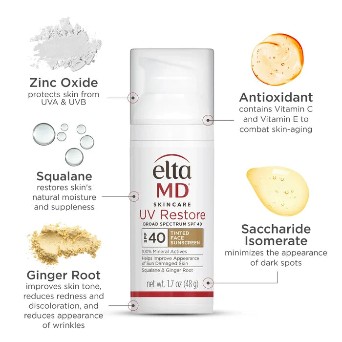 Elta MD sunscreen EltaMD UV Restore Tinted SPF40