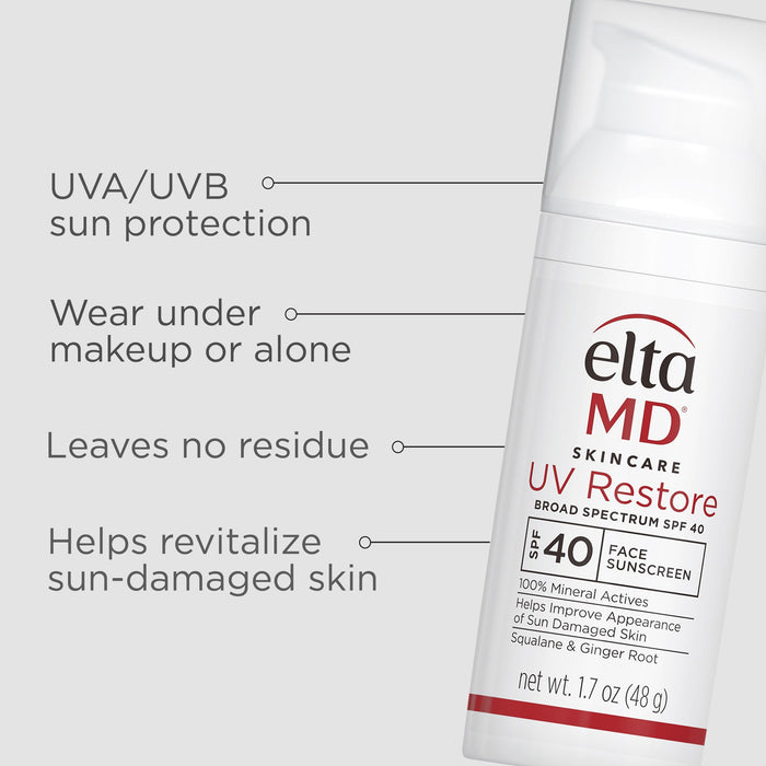 Elta MD sunscreen EltaMD UV Restore Untinted SPF40