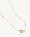 By Charlotte Entwined Hearts Necklace in 18K Gold Vermeil