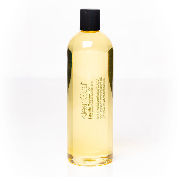 large bottle of seasonal body oil