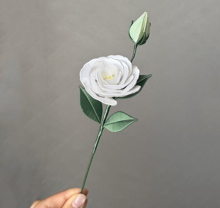 Eustoma Chanhua Vase Display Chanhua Materials Flowers DIY Kit - Include Detailed Video Tutorial