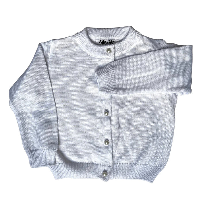 Fingerprints Pearl Button Cardigan