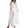 Fiona Halter Neck Long Dress - White