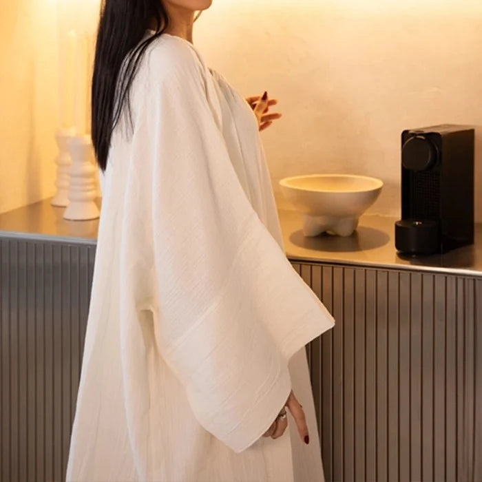 Fiona Halter Neck Long Dress - White