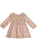Floral Dress Long Sleeve: Brown