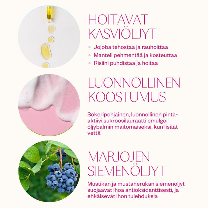 Flow Cosmetics Balm to Milk Cleanser Hellävarainen puhdistusvoide 120ml