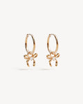 By Charlotte Forever More Bow Hoops in 18K Gold Vermeil