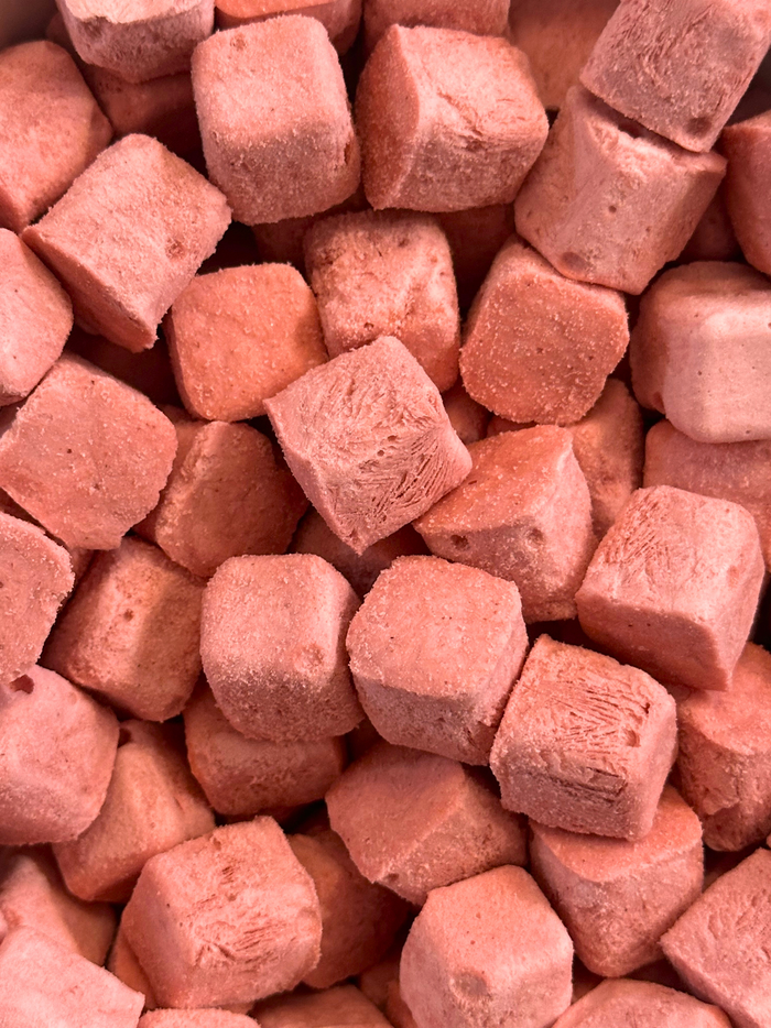 Freeze Dried Strawberry Yogurt Cubes