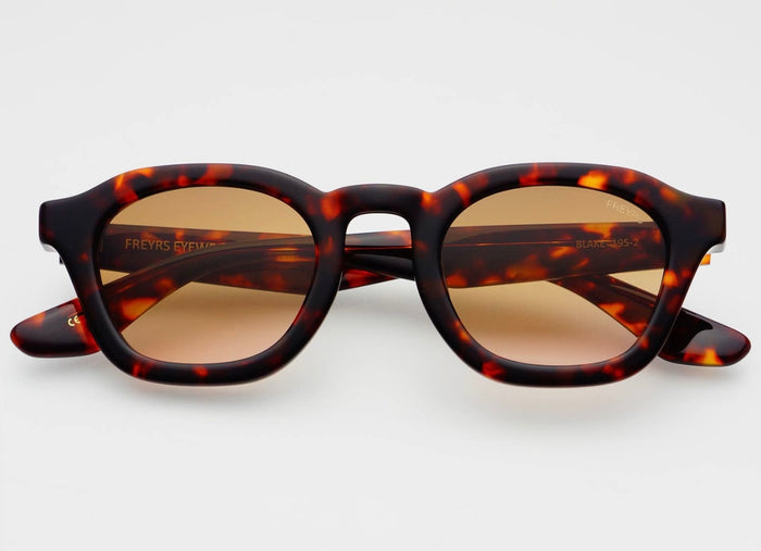 Freyers Blake Acetate Men’s Round Sunglasses - Tortoise