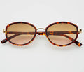 Freyers Jordan Acetate Oval Sunglasses - Amber Tortoise/Brown