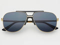 Freyers Logan Acetate Aviator Unisex sunglasses - Black/Gray