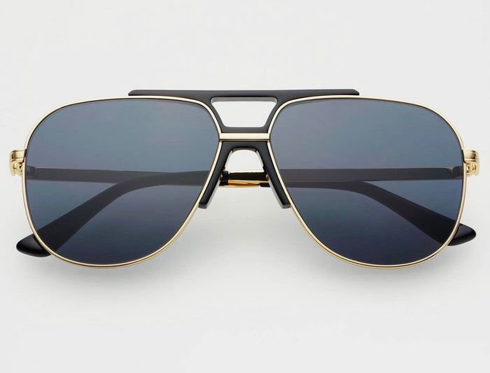 Freyers Logan Acetate Aviator Unisex sunglasses - Black/Gray
